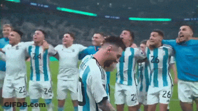 Soccer Players In Blue And White Striped Uniforms 26 GIF