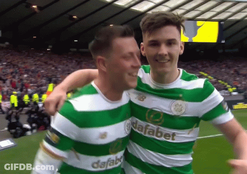 Soccer Players In Green And White Jerseys GIF