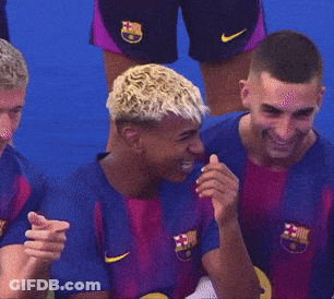 Soccer Players In Nike Jerseys Laughing And Pointing GIF