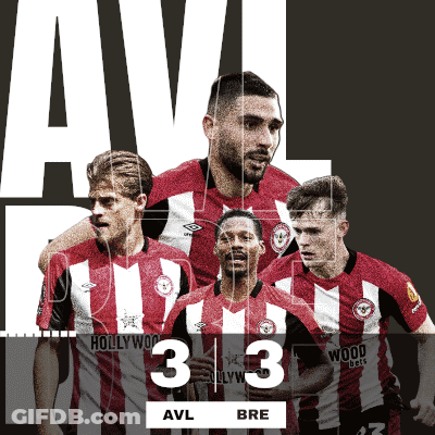 Soccer Players In Red And White Striped Jerseys Number 3 GIF