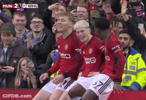 Soccer Players In Red Jerseys With TeamViewer GIF