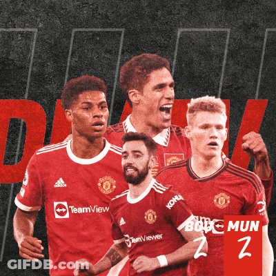 Soccer Players In Red Teamview Jerseys GIF