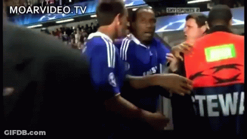 Soccer Players In Stadium GIF