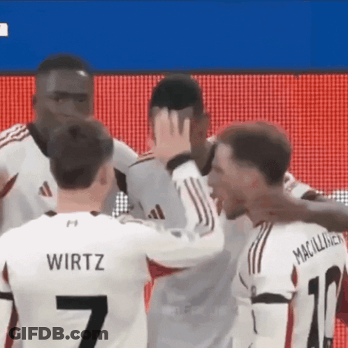 Soccer Players Including Number 7 GIF