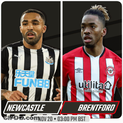 Soccer Players Newcastle And Brentford GIF