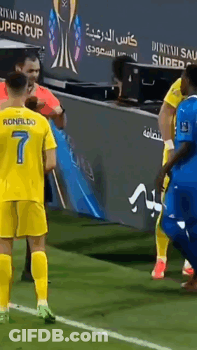 Soccer Players Number 7 GIF
