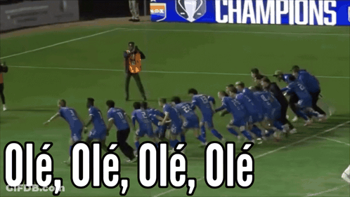 Soccer Players Ole Ole Ole Ole GIF