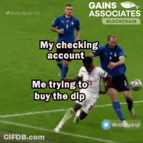 Soccer Players On Field With Checking Account Caption GIF