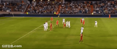Soccer Players On A Field With Sbobet Advertisements GIF