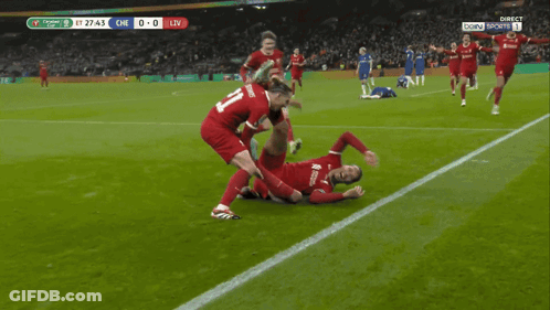 Soccer Players On Bein Sports Field GIF
