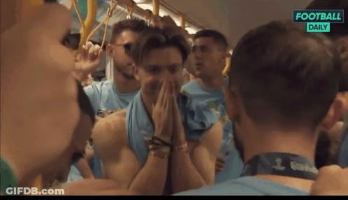 Soccer Players On Bus Saying Football Daily GIF