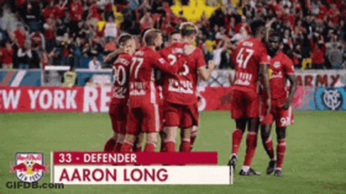 Soccer Players On Field Aaron Long GIF
