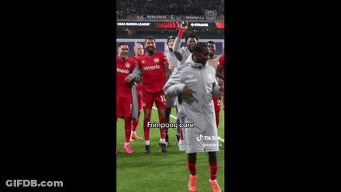 Soccer Players On Field One Dancing GIF