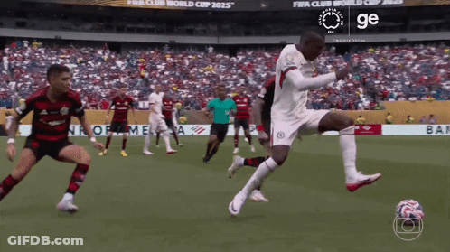 Soccer Players On Field Saying FIFA Club World Cup 2025 GIF