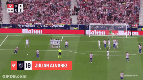 Soccer Players On Field With .Cc Banner GIF