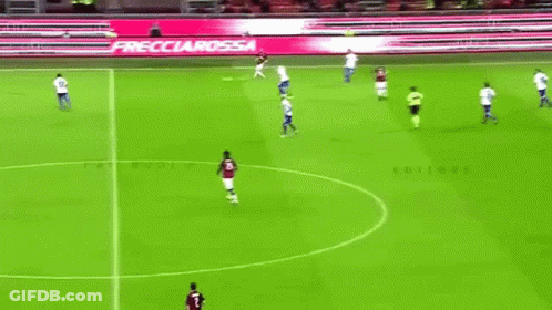Soccer Players On Field With Editori Advertisement GIF