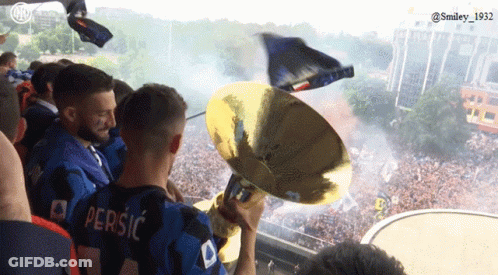 Soccer Players On Field With Hyundai Ad GIF