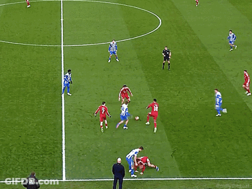 Soccer Players On Field With Number 11 Jersey GIF