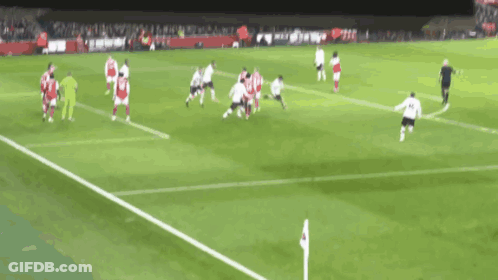 Soccer Players On Field With Number 21 GIF