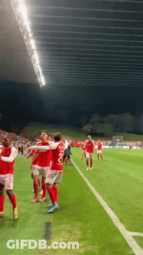 Soccer Players On Field With Number 21 Jersey GIF