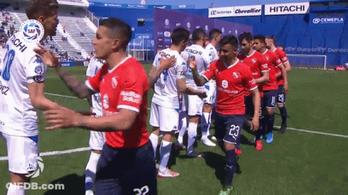 Soccer Players On Field With Number 23 Jersey GIF
