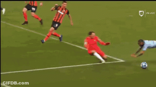 Soccer Players On Field With Number 4 GIF
