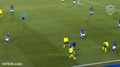 Soccer Players On Field With Scout GIF