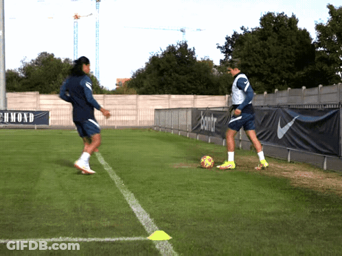 Soccer Players On Field With Smont Banner GIF