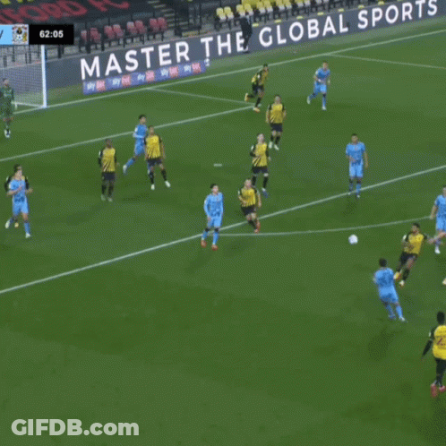 Soccer Players On Field With Ucfb Giz Ads GIF