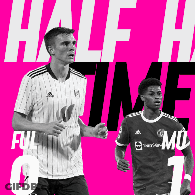 Soccer Players On Half Time Full Time Poster GIF