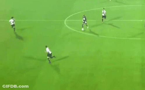 Soccer Players One In Red White And Blue Jersey GIF