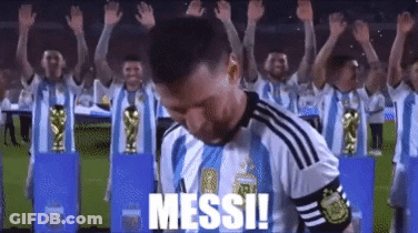Soccer Players One Wearing Messi Shirt GIF