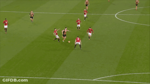 Soccer Players One Wearing United Jersey GIF