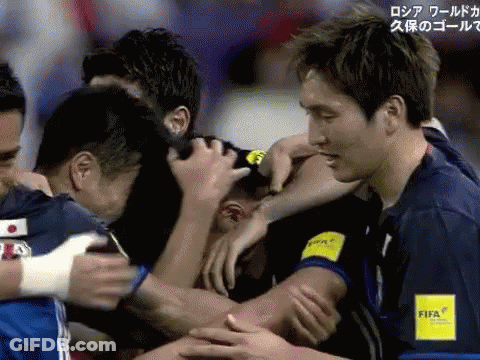 Soccer Players One With Yellow FIFA Badge GIF