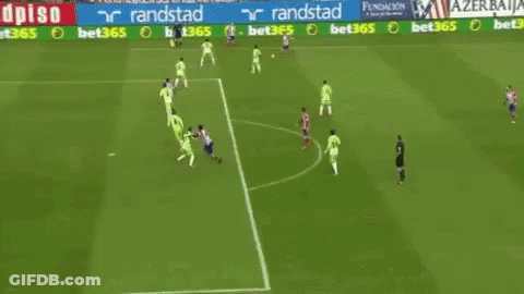 Soccer Players Playing Field GIF