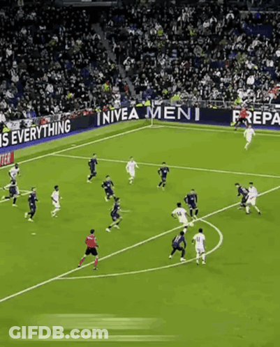Soccer Players Playing Field Nivea Men Ad GIF