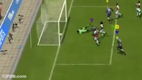Soccer Players Playing Game GIF