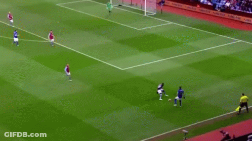 Soccer Players Playing Game GIF