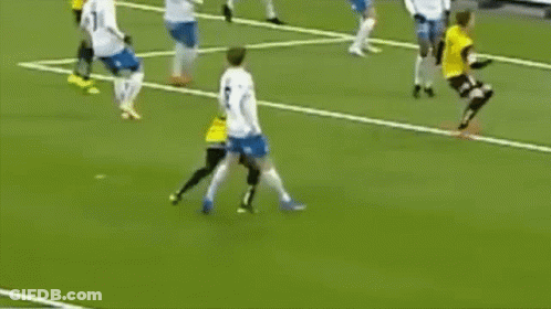 Soccer Players Playing Game Player Number 16 GIF