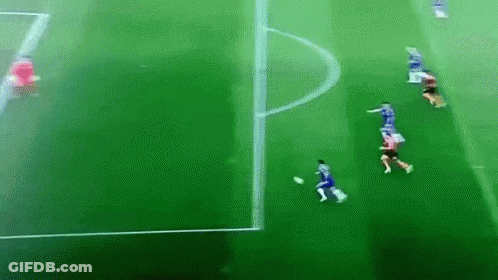 Soccer Players Playing Game GIF