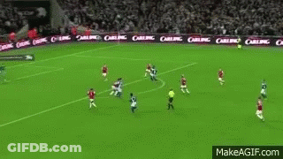 Soccer Players Playing Match GIF