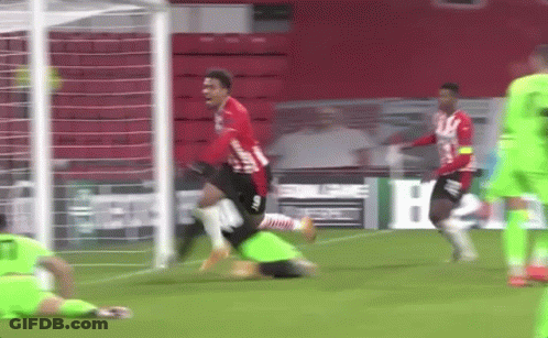 Soccer Players Playing On Field GIF