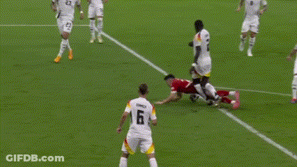Soccer Players Playing On Field With Number 10 GIF
