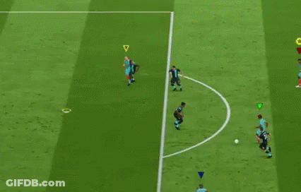 Soccer Players Playing Soccer GIF