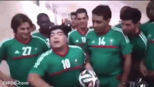 Soccer Players Posing For Picture GIF