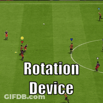 Soccer Players Rotation Device GIF