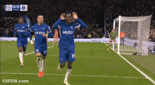 Soccer Players Running Number 14 Jersey GIF