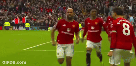 Soccer Players Running Number 8 GIF