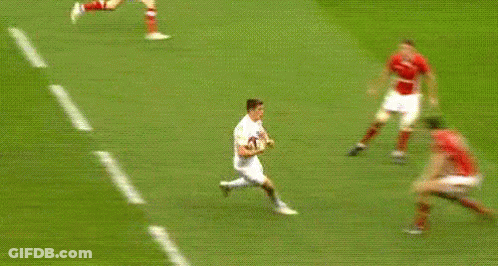 Soccer Players Running On Field GIF