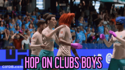 Soccer Players Saying Hop On Clubs Boys GIF